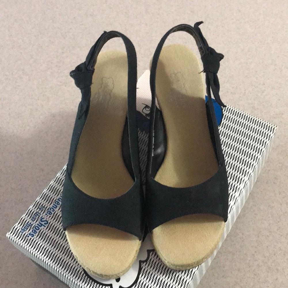 Oh Deer wedge shoes.